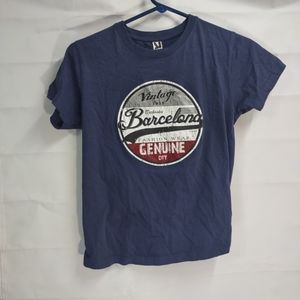 ROLY - M 10/12 - VINTAGE BARCELONA  CITY - COTTON BLEND T-SHIRT
